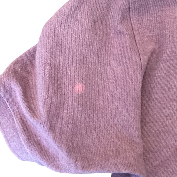 Paul Stuart Polo Dark Lilac Purple Shirt L XL Cotton FLAWS - Picture 6 of 7